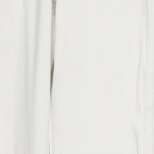 Topshop Womens White  Denim Skinny Jeans Size 25 in L25 in