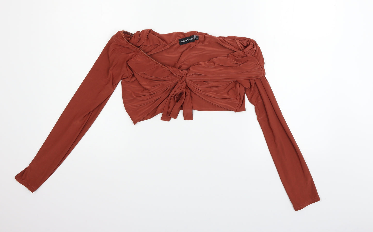 PRETTYLITTLETHING Womens Red   Basic Blouse Size 12