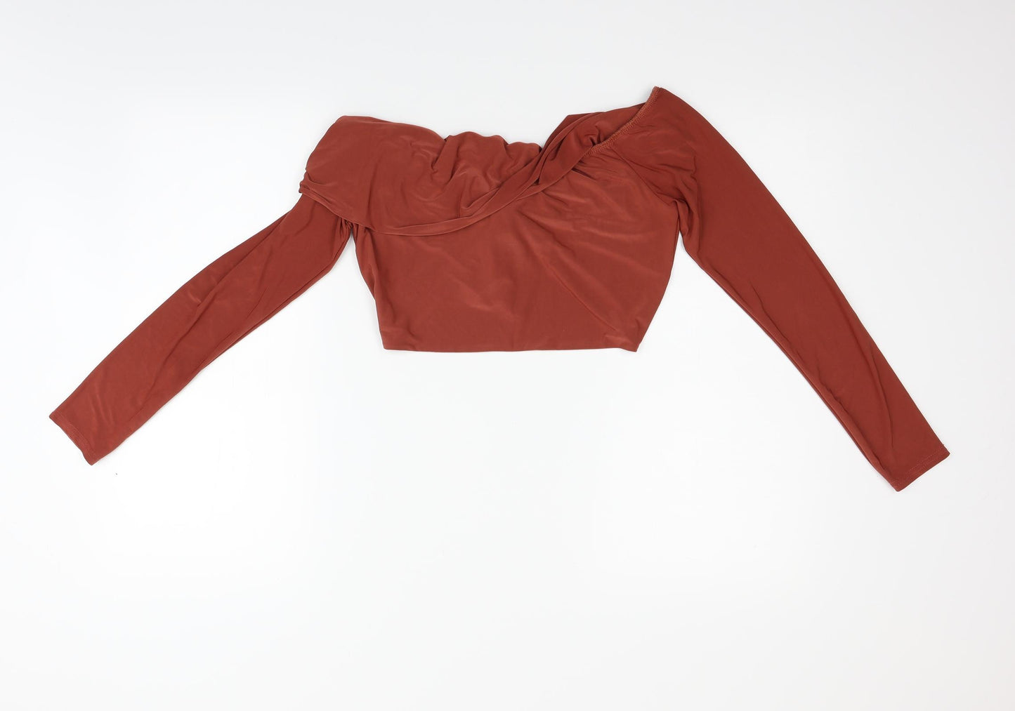 PRETTYLITTLETHING Womens Red   Basic Blouse Size 12