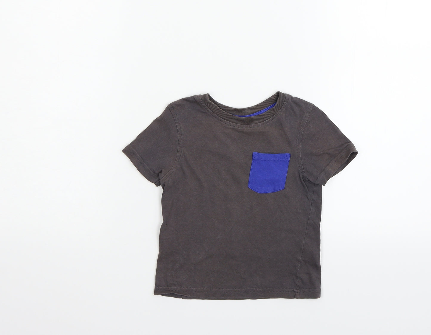 George Boys Grey   Basic T-Shirt Size 12-18 Months