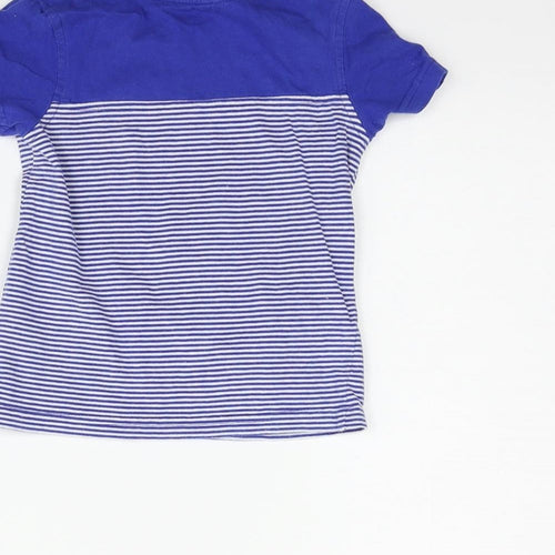 George Boys Blue Striped  Basic T-Shirt Size 12-18 Months