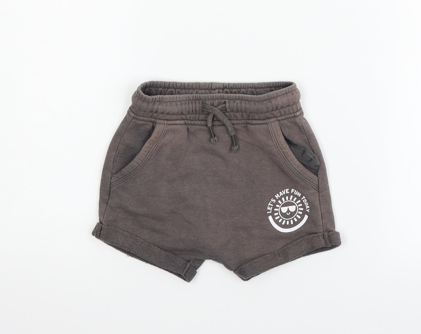 NEXT Boys Brown   Cropped Trousers Size 12-18 Months