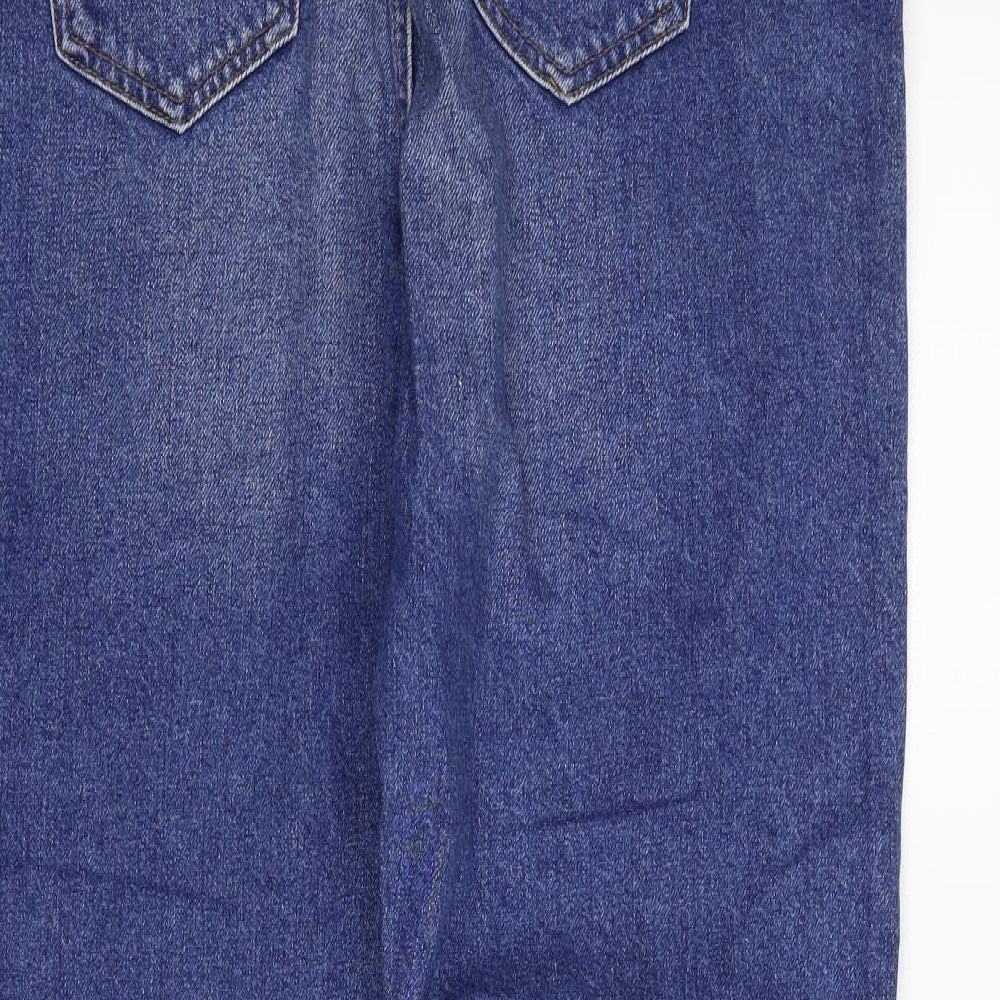 Marks and Spencer Womens Blue   Straight Jeans Size 14 L25 in