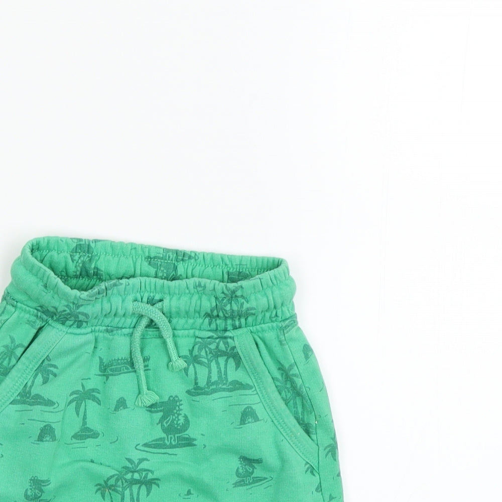 George Boys Green   Cropped Trousers Size 12-18 Months