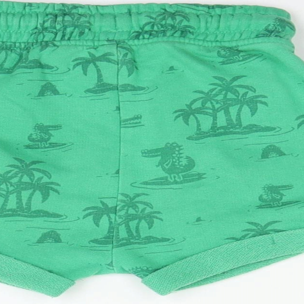 George Boys Green   Cropped Trousers Size 12-18 Months
