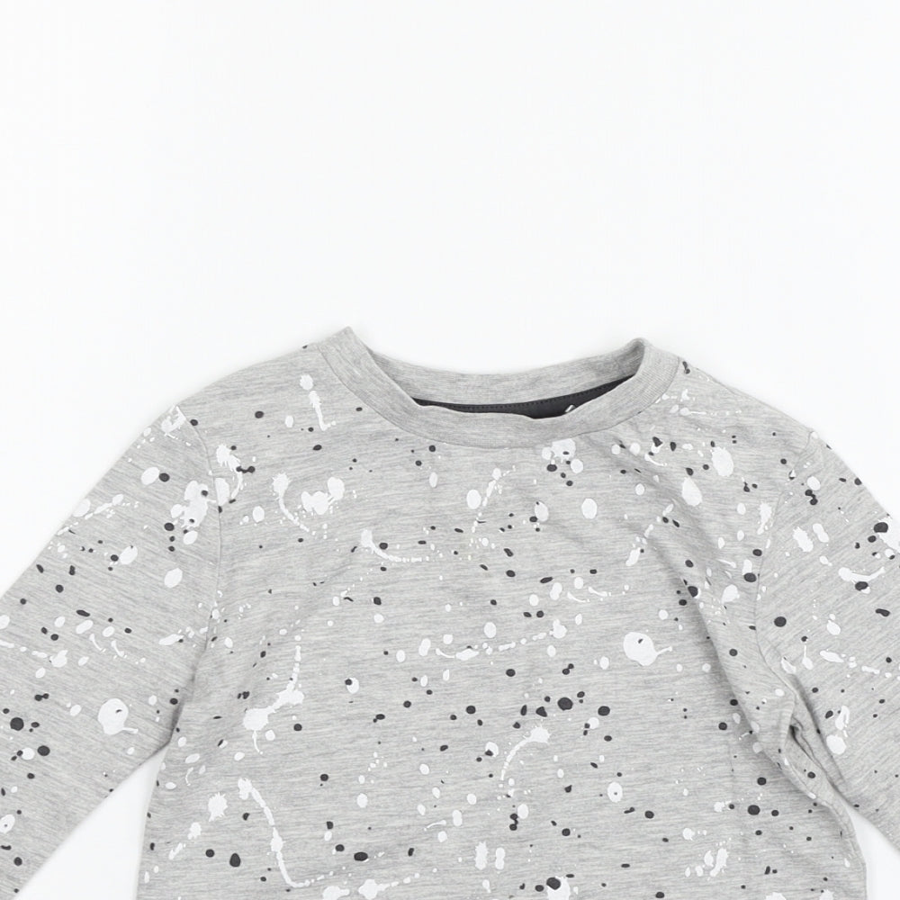 George Girls Grey   Basic T-Shirt Size 3-4 Years