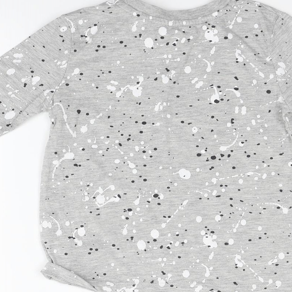 George Girls Grey   Basic T-Shirt Size 3-4 Years