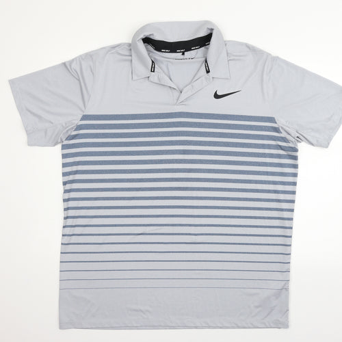 Nike Mens Grey    Polo Size XL