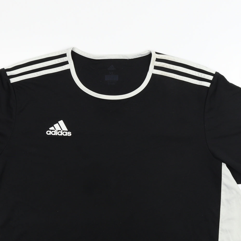 adidas Mens Black    T-Shirt Size XL