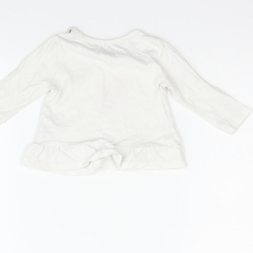 Blue Zoo Boys White   Basic T-Shirt Size 3-6 Months  - STAR