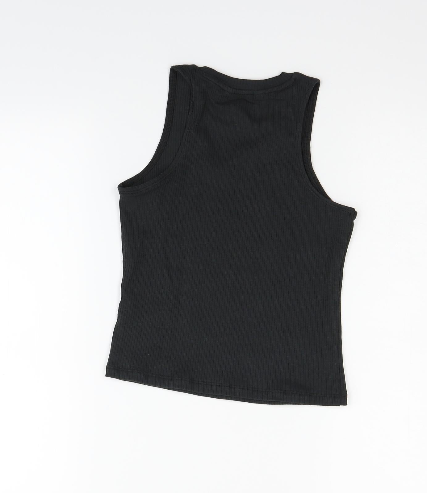 H&M Girls Black   Basic T-Shirt Size 9-10 Years