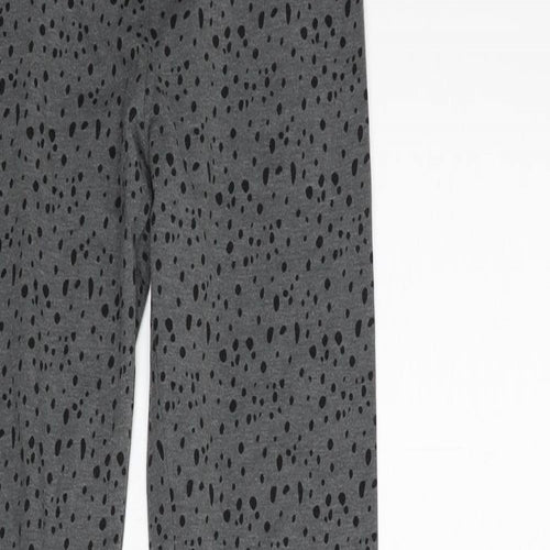 H&M Girls Grey Polka Dot  Sweatpants Trousers Size 12-13 Years