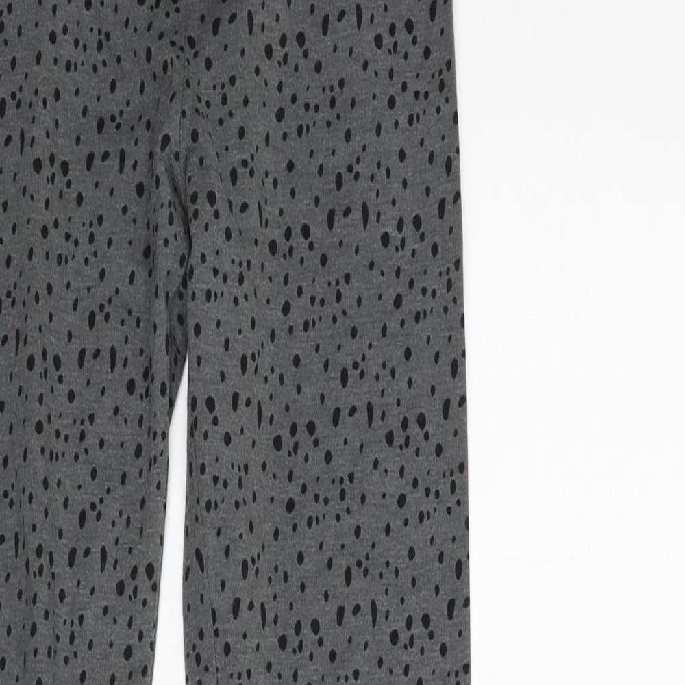 H&M Girls Grey Polka Dot  Sweatpants Trousers Size 12-13 Years