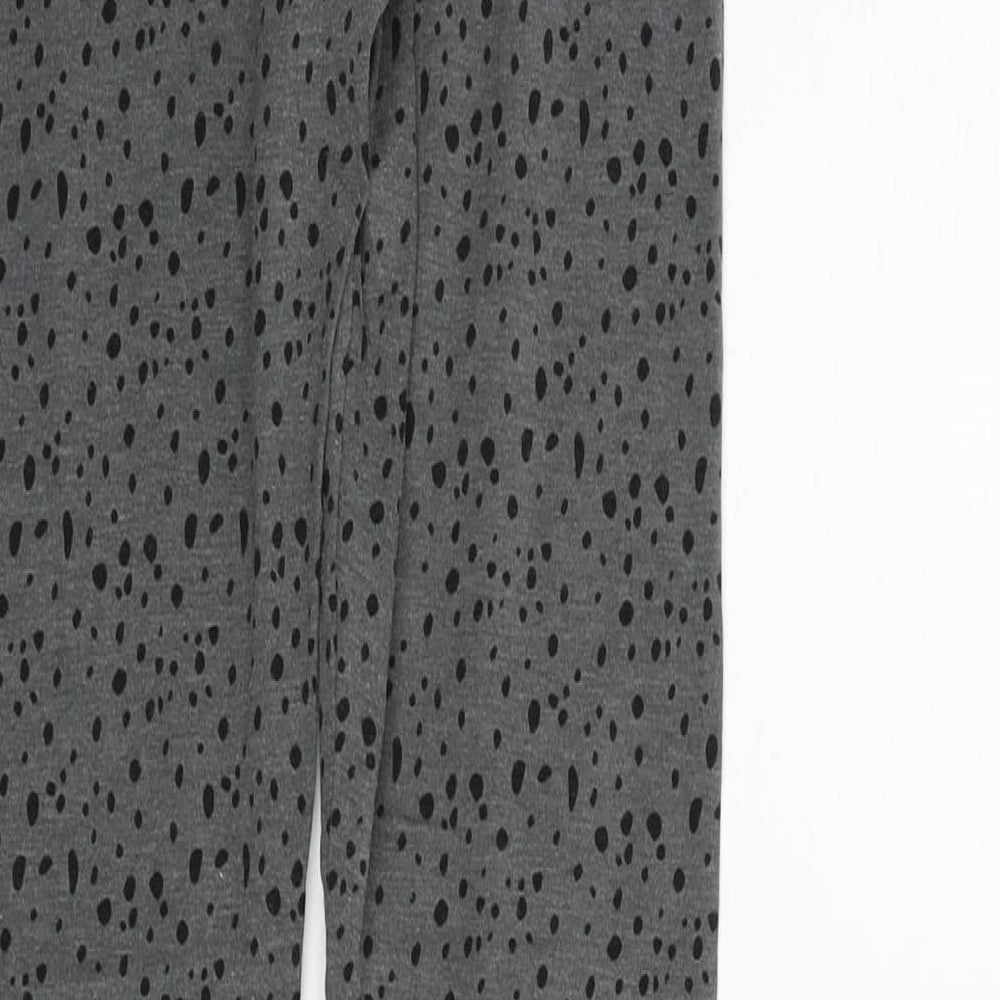 H&M Girls Grey Polka Dot  Sweatpants Trousers Size 12-13 Years