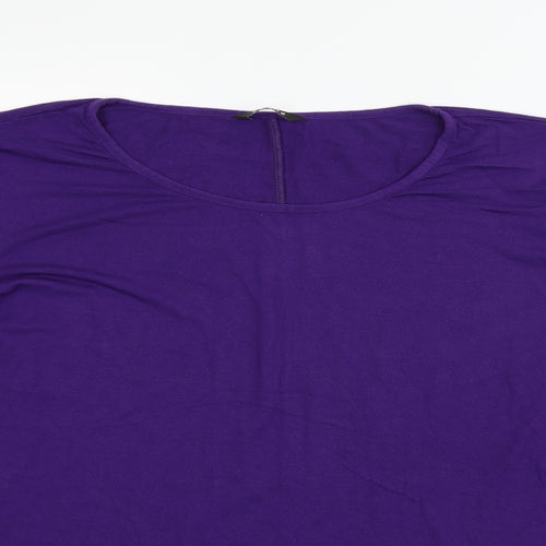 Evans Womens Purple   T-Shirt Dress  Size 22