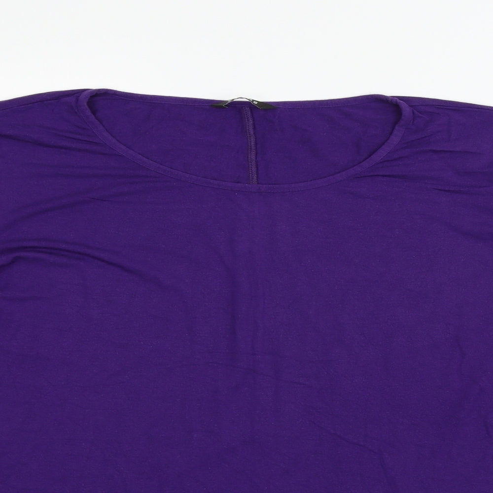 Evans Womens Purple   T-Shirt Dress  Size 22