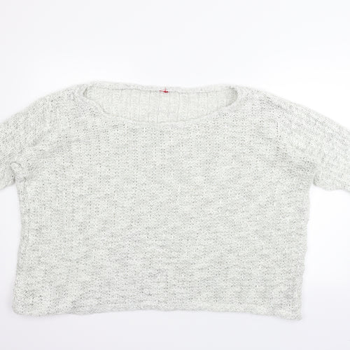YOURS  Womens White   Henley Jumper Size 22