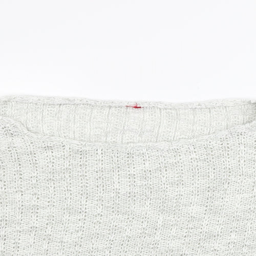YOURS  Womens White   Henley Jumper Size 22