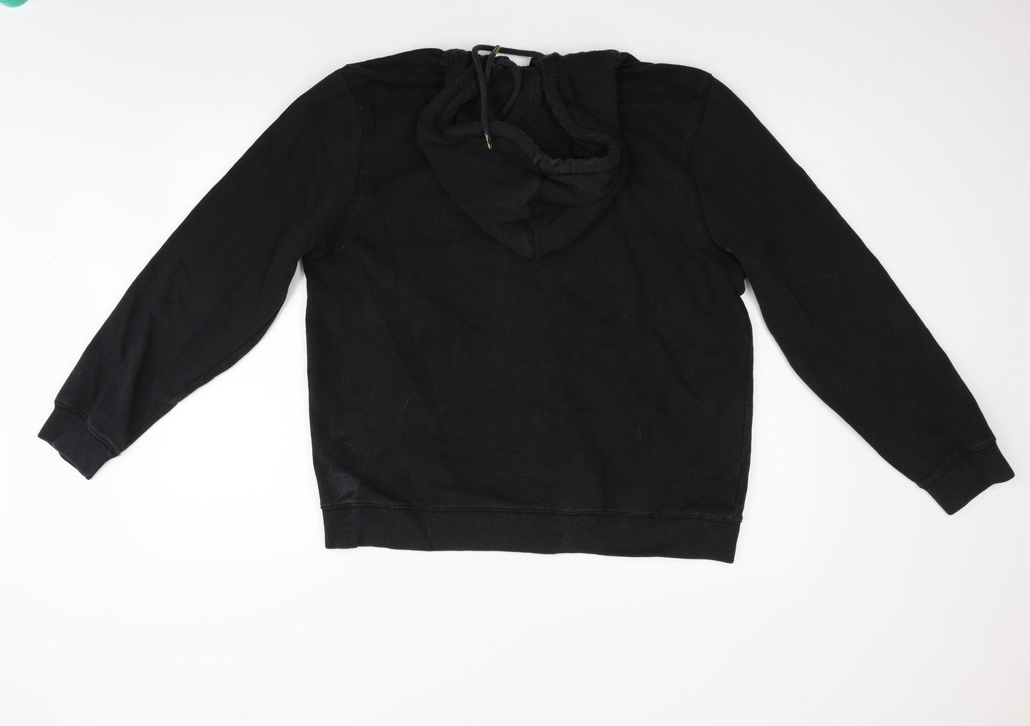 George Mens Black   Full Zip Hoodie Size L