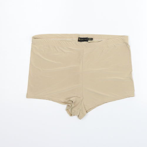 I SAW IT FIRST Womens Gold   Sweat Shorts Size 14