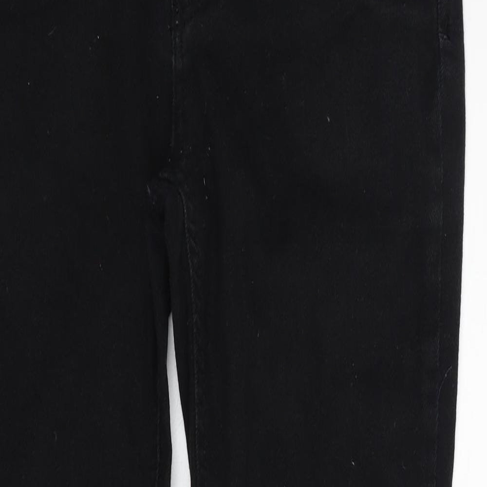 NEXT Womens Black   Straight Jeans Size 10 L27 in