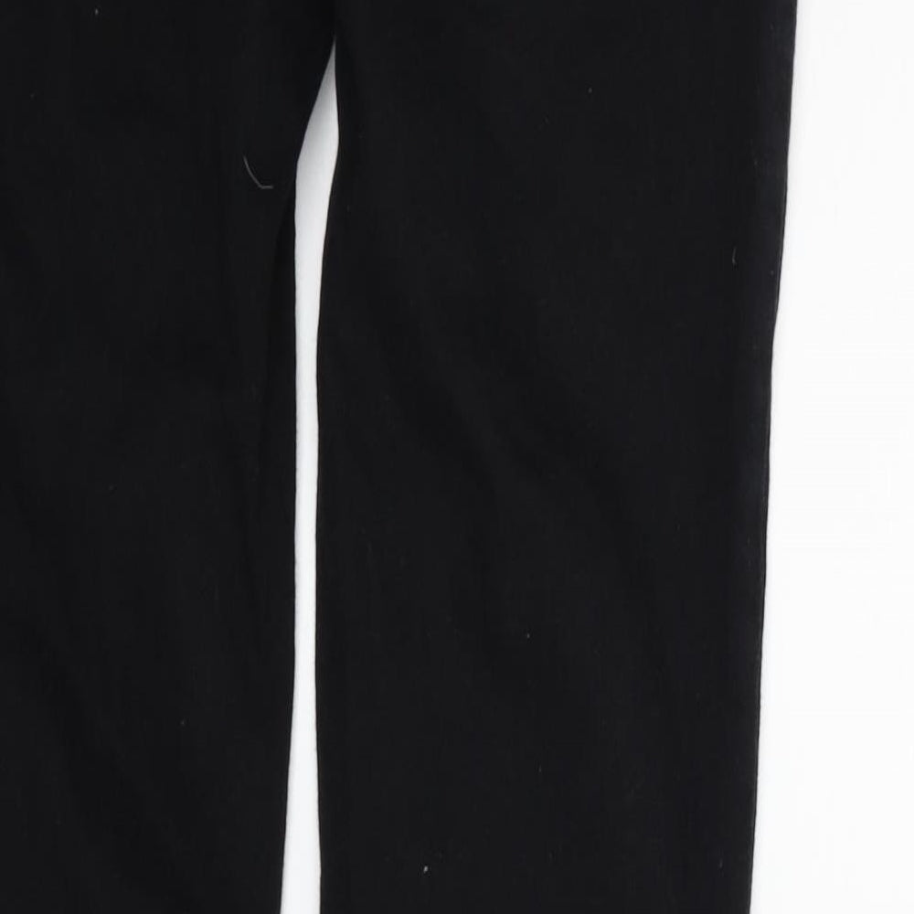 NEXT Womens Black   Straight Jeans Size 10 L27 in