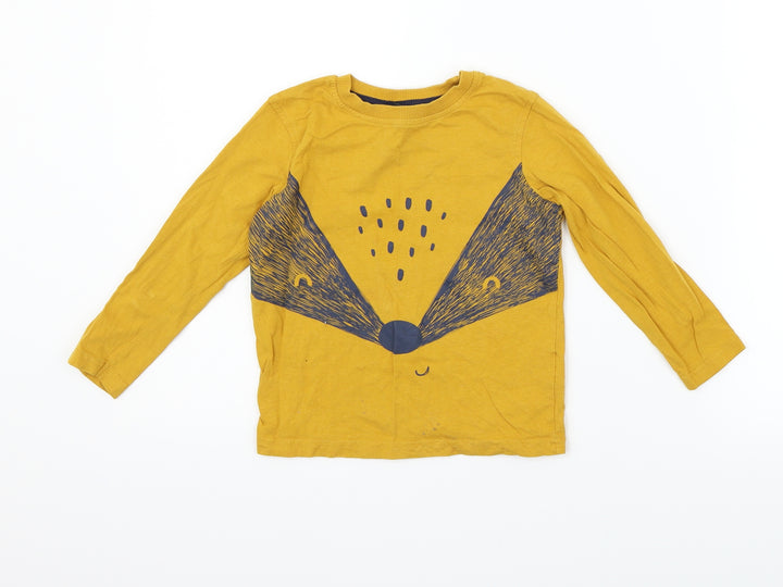 george Boys Yellow Basic T-Shirt Size 3-4 Years
