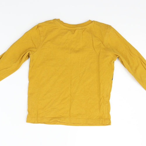 george  Boys Yellow   Basic T-Shirt Size 3-4 Years