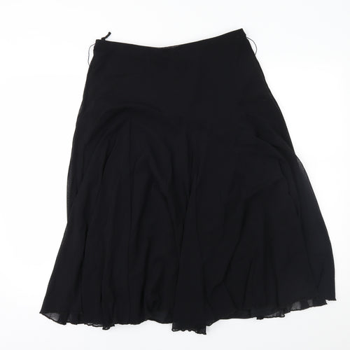 Marks and Spencer Womens Black   Flare Skirt Size 12