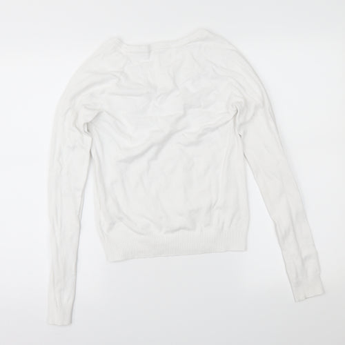Preworn Womens White   Pullover Jumper Size M