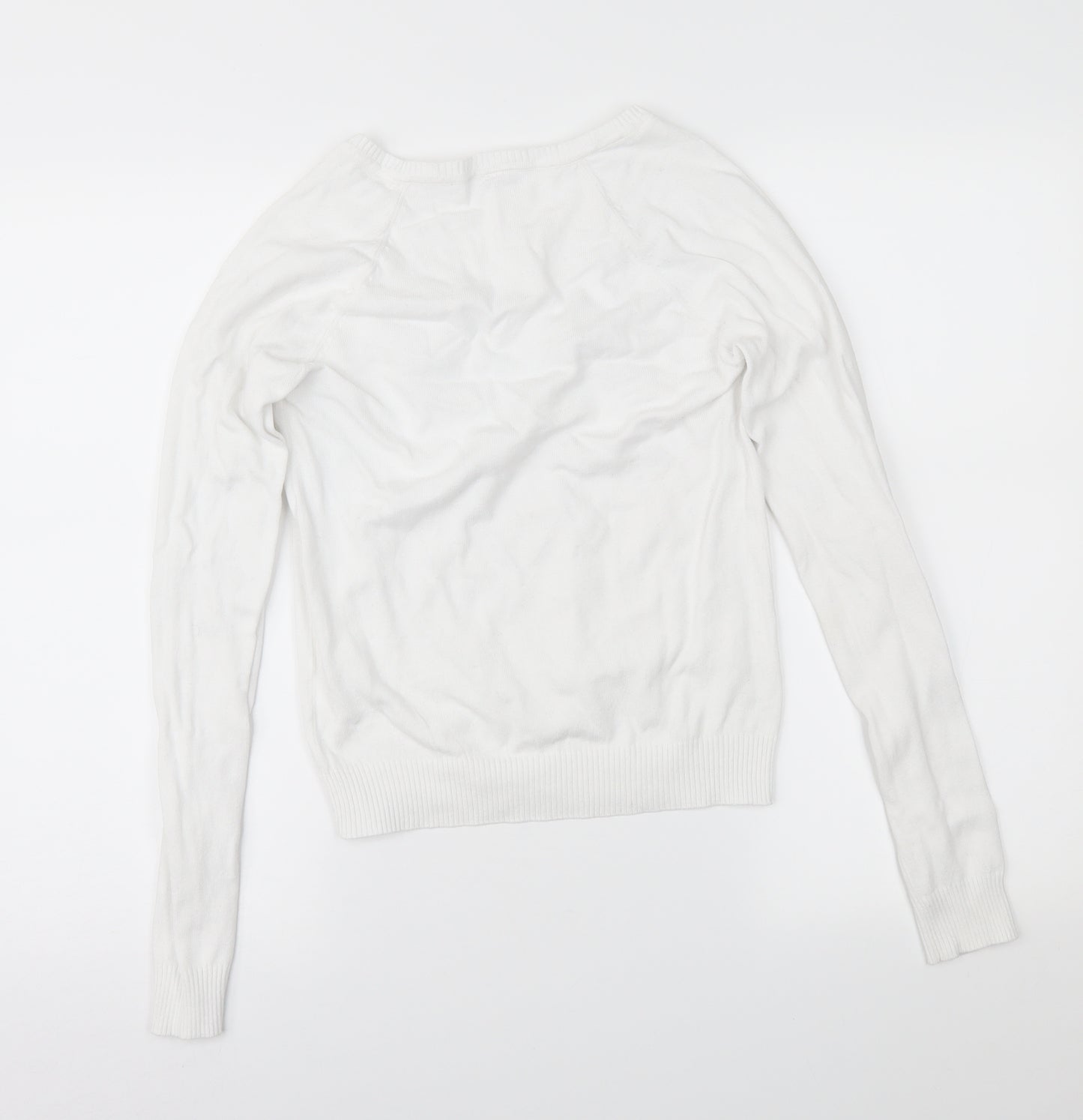Preworn Womens White   Pullover Jumper Size M