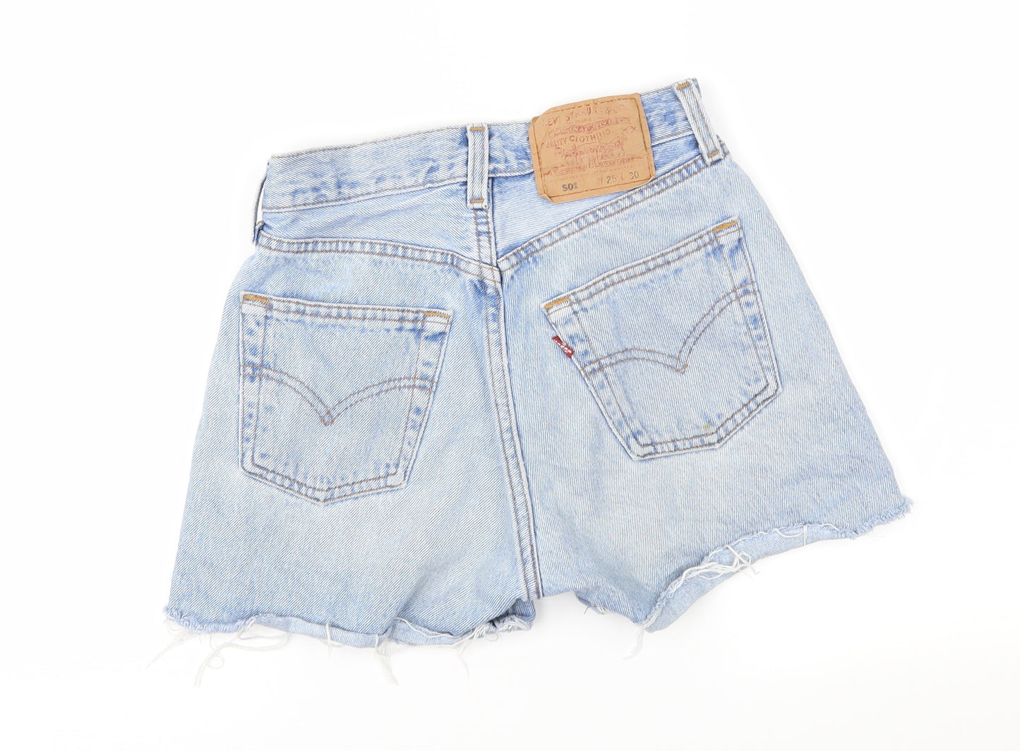 Levi's Womens Blue  Denim Cut-Off Shorts Size 25 in