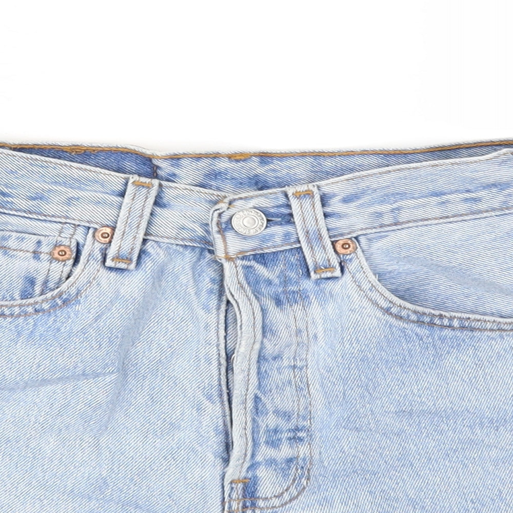 Levi's Womens Blue  Denim Cut-Off Shorts Size 25 in