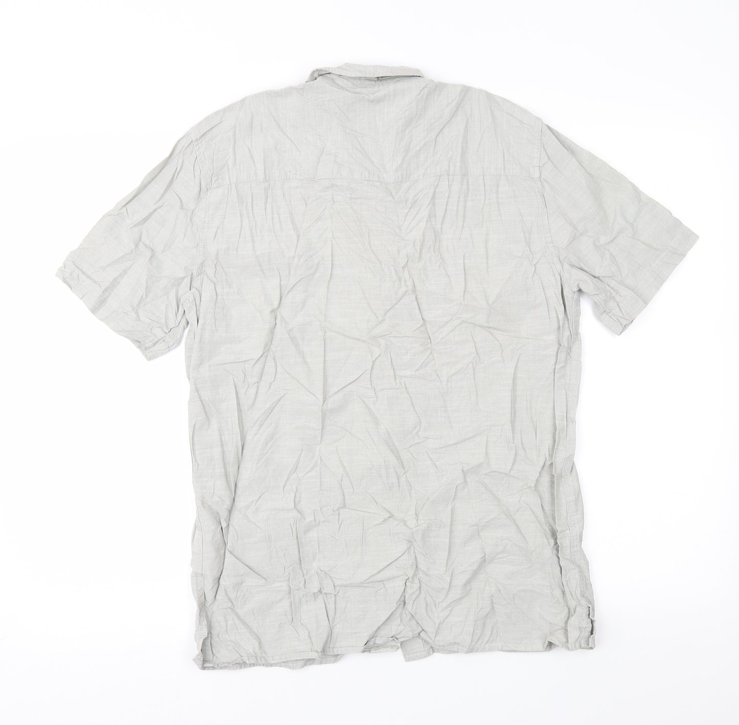 Topman Mens Grey    Button-Up Size M