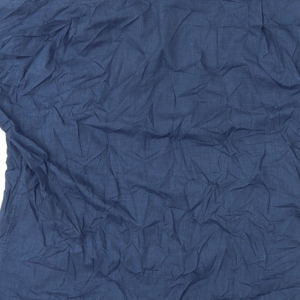 Essentials Mens Blue    Button-Up Size 16.5