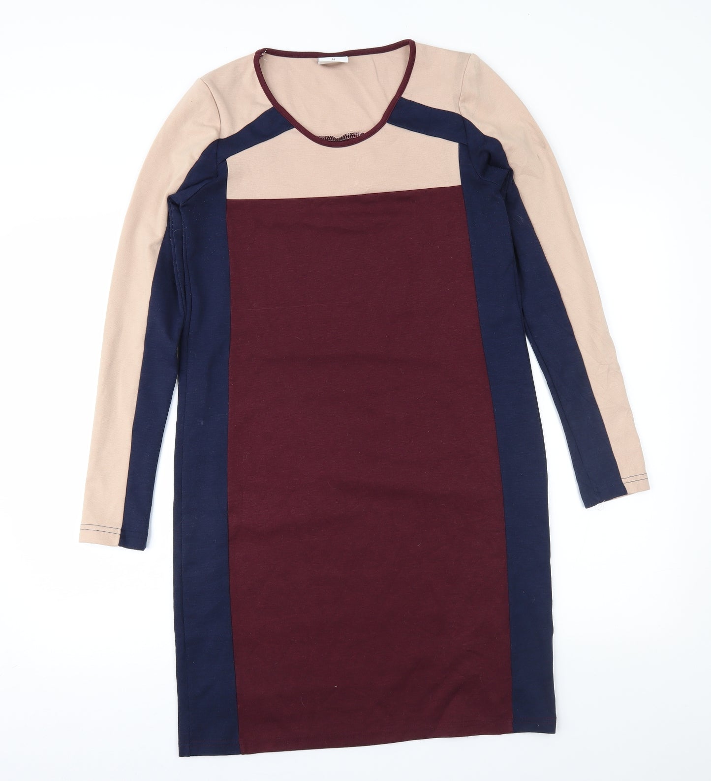 Mama-licious Womens Red Colourblock Jersey Shift  Size M