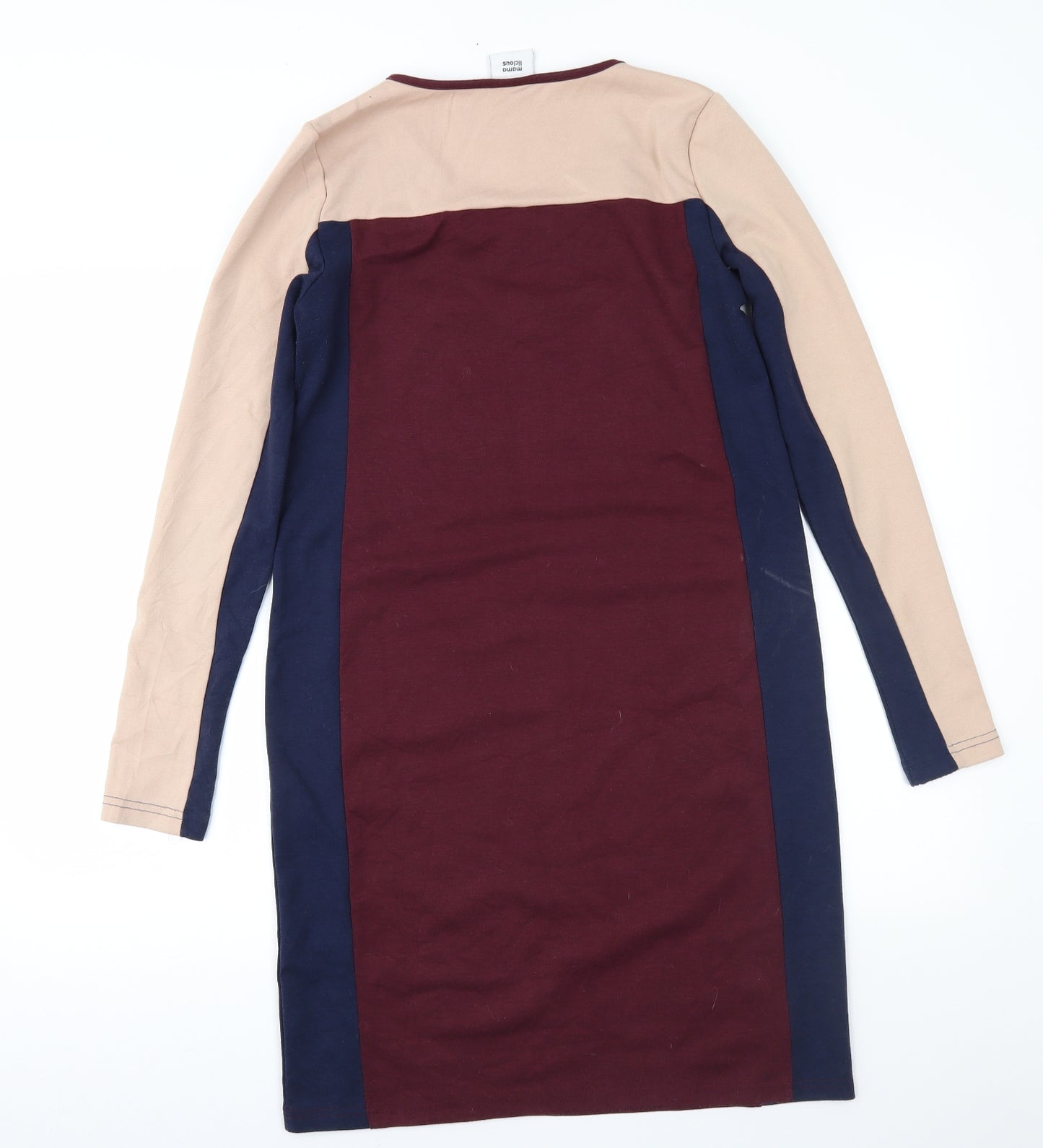 Mama-licious Womens Red Colourblock Jersey Shift  Size M