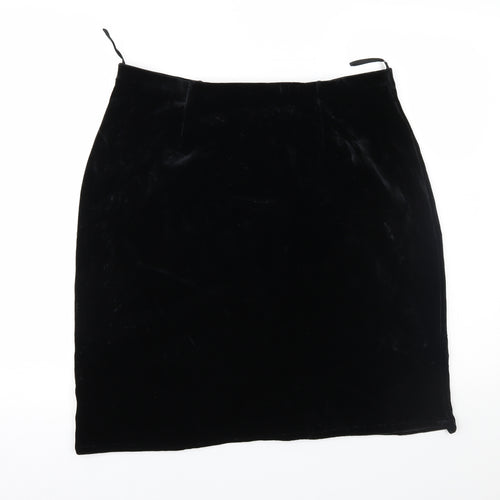 Betty Barclay Womens Black  Velour Straight & Pencil Skirt Size 36 in