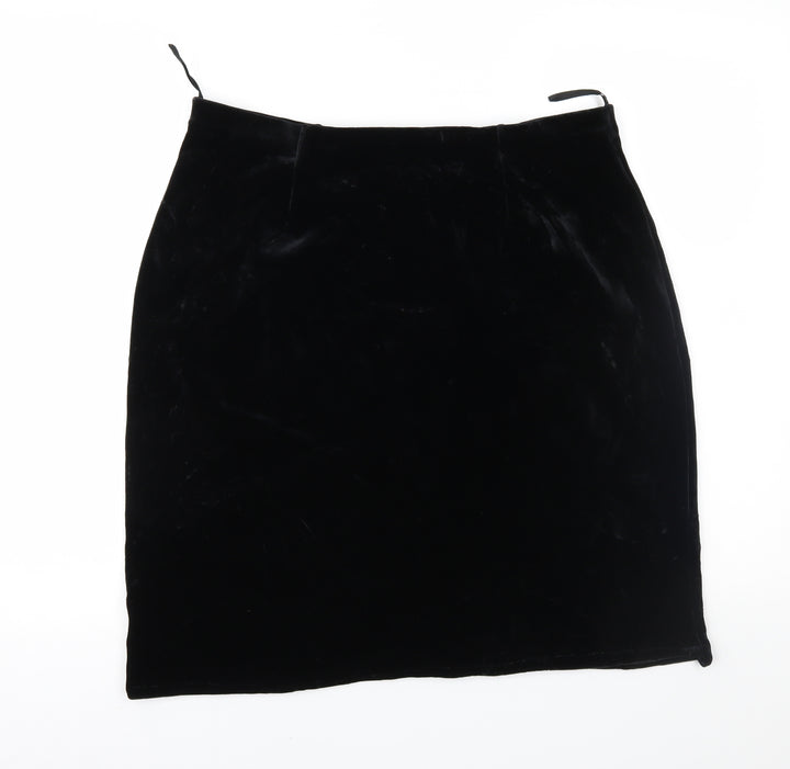 Betty Barclay Womens Black  Velour Straight & Pencil Skirt Size 36 in