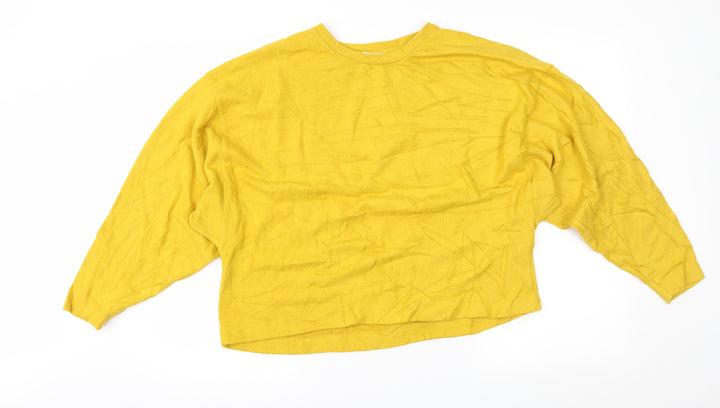Stradivarius Womens Yellow   Pullover Jumper Size M