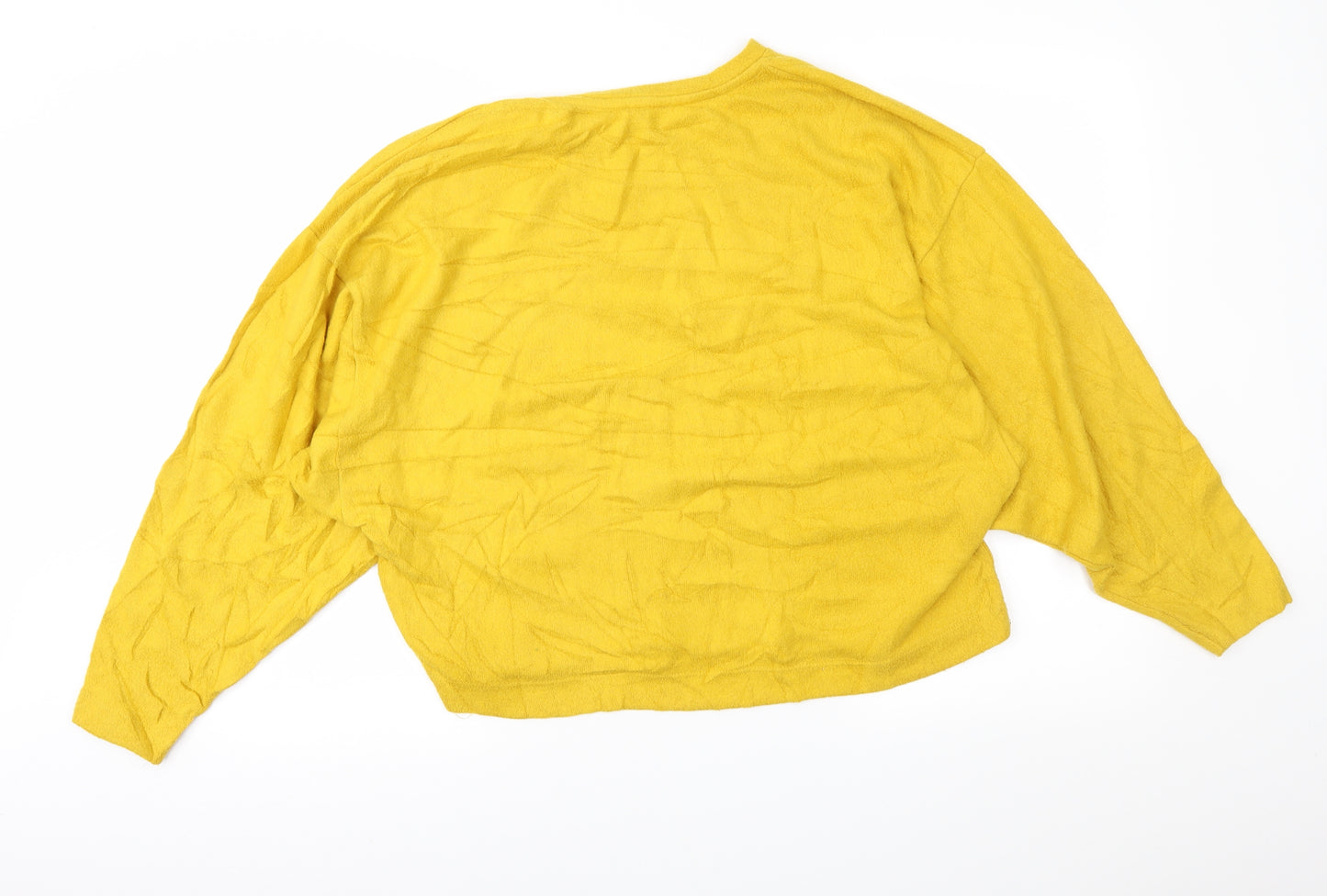 Stradivarius Womens Yellow   Pullover Jumper Size M