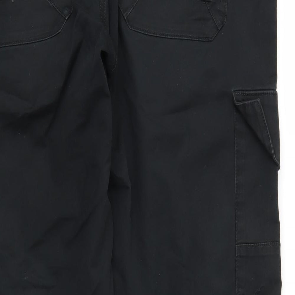 Easy Mens Black   Cargo Trousers Size 36 in L31 in
