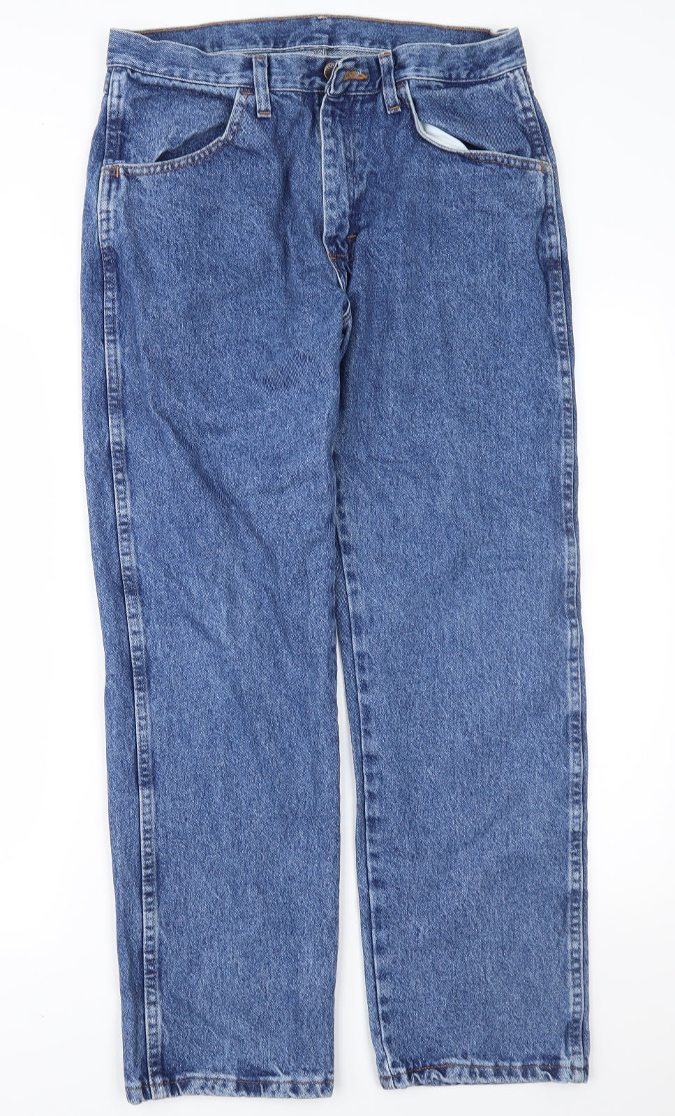 Rustler Mens Blue  Denim Straight Jeans Size 33 in L30 in