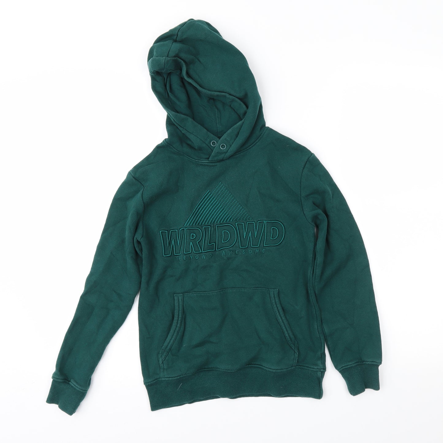 H&M Boys Green   Pullover Hoodie Size 9-10 Years