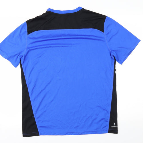 New Balance Mens Blue Colourblock   T-Shirt Size M