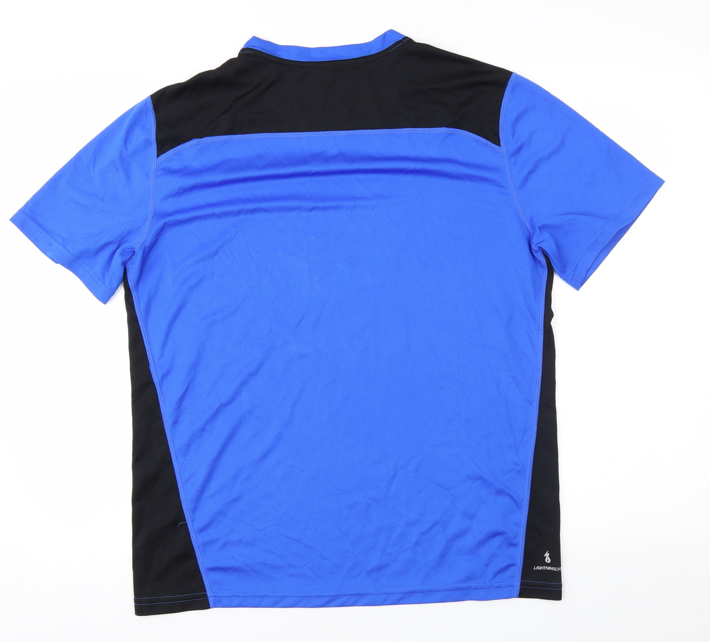 New Balance Mens Blue Colourblock   T-Shirt Size M