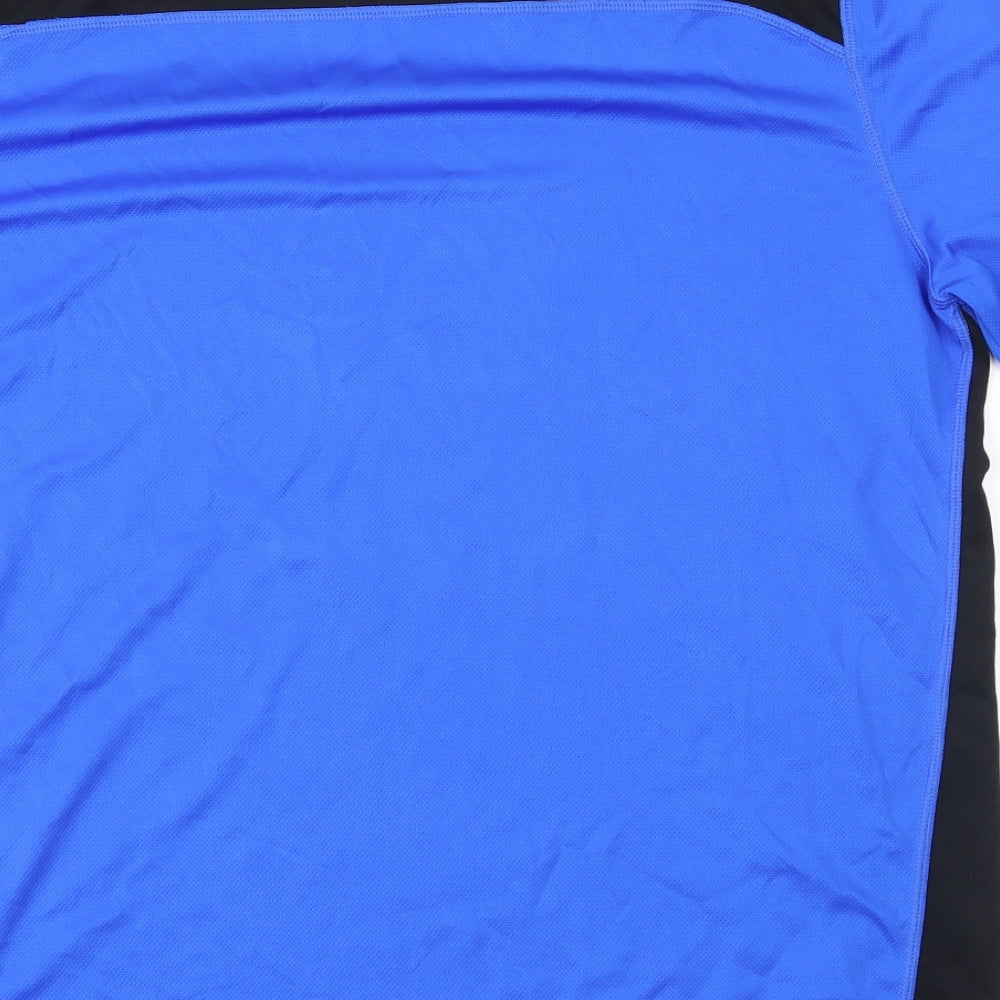 New Balance Mens Blue Colourblock   T-Shirt Size M