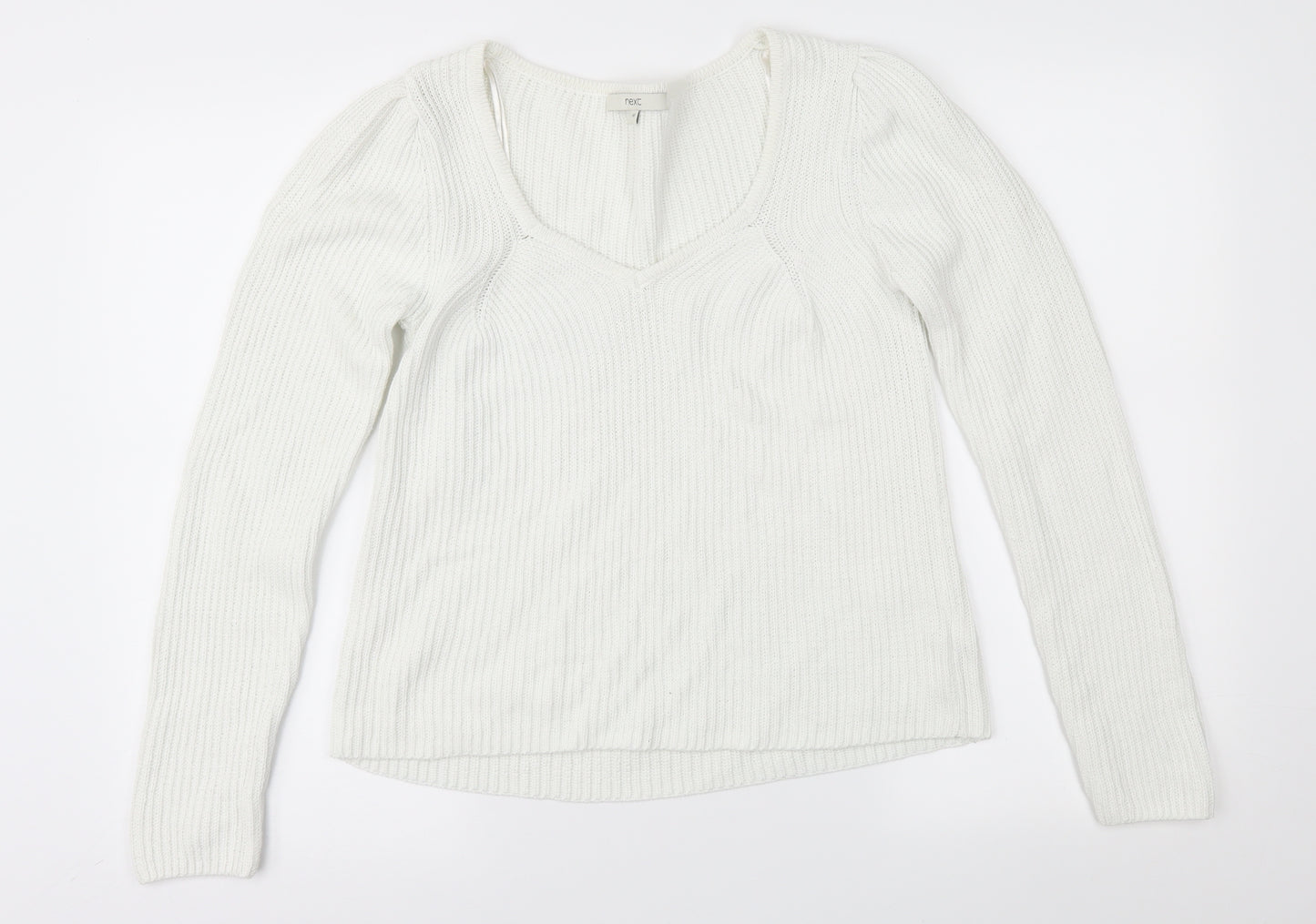 `Next Womens White   Pullover Jumper Size 10