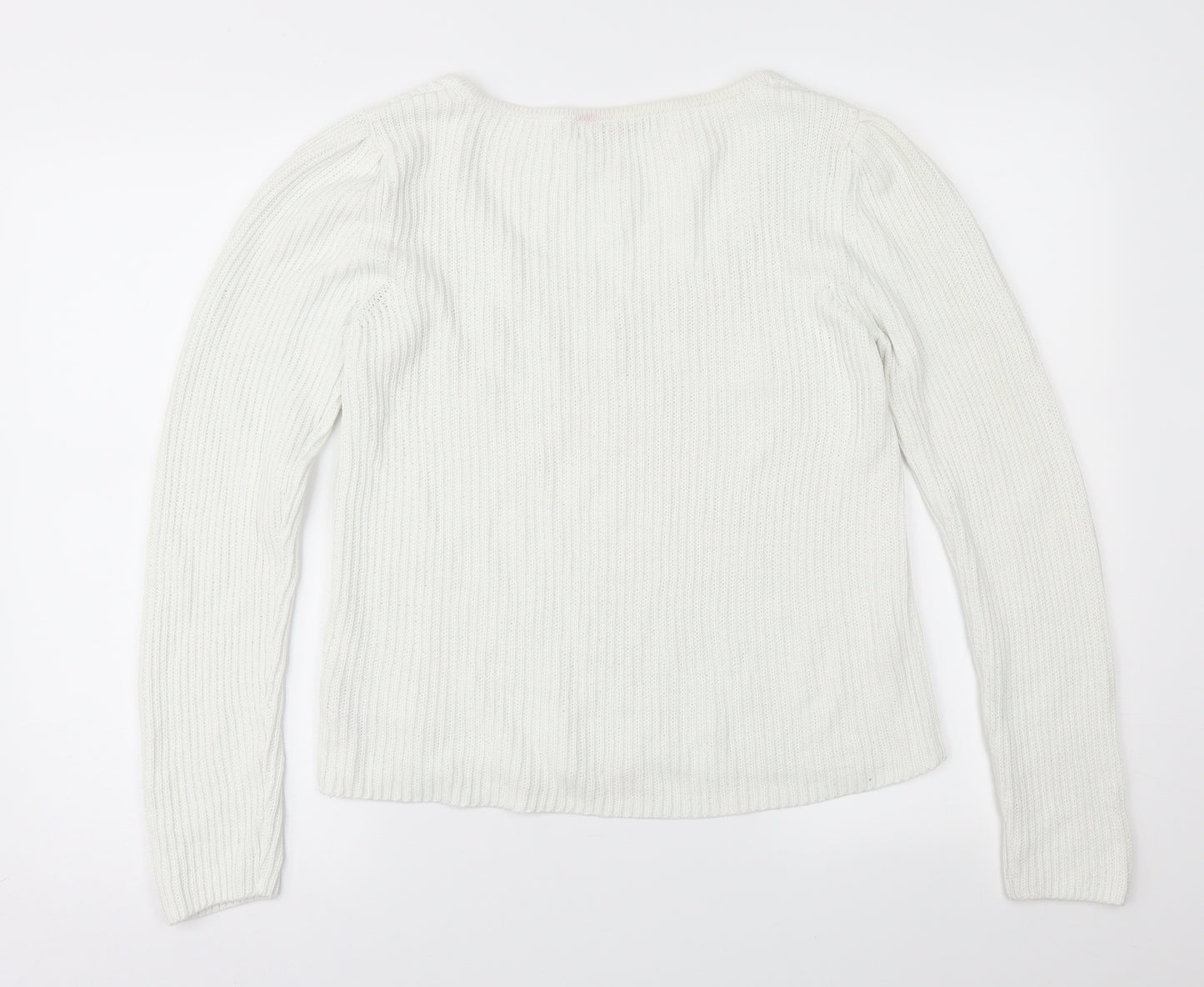 `Next Womens White   Pullover Jumper Size 10
