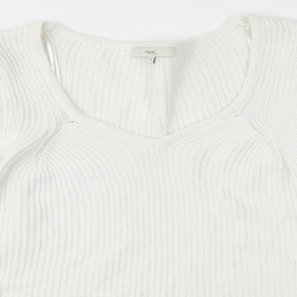 `Next Womens White   Pullover Jumper Size 10